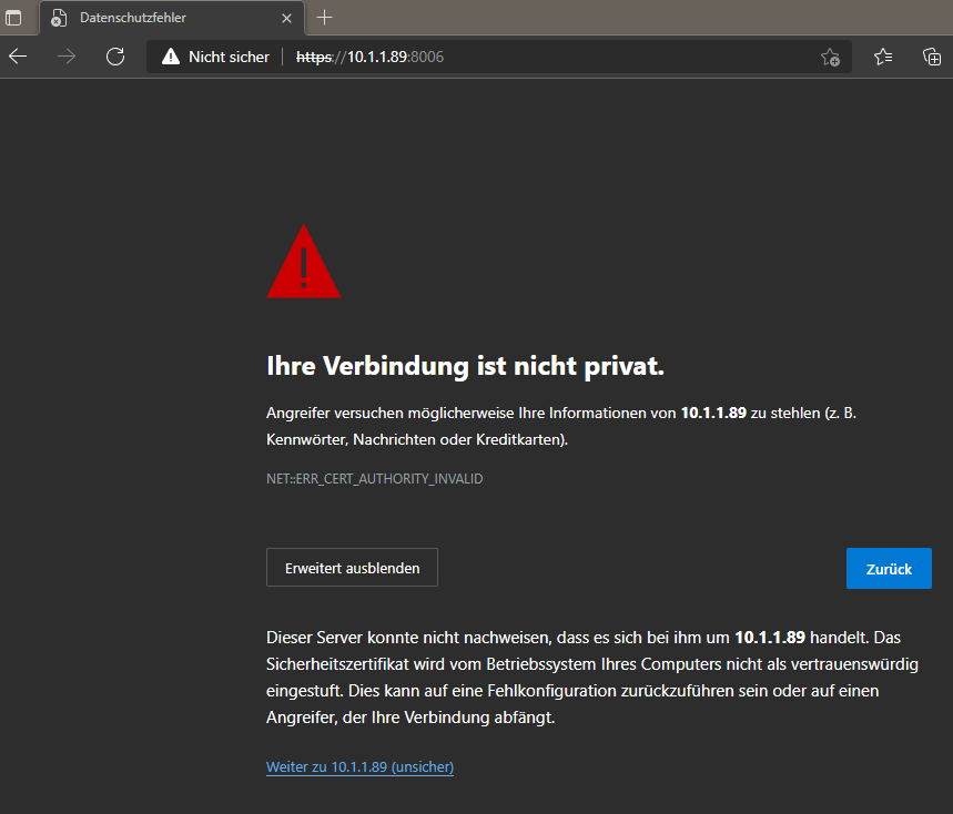 data protection error