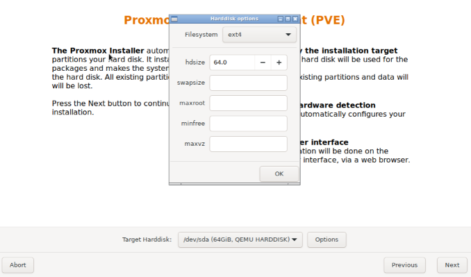 hard disk options