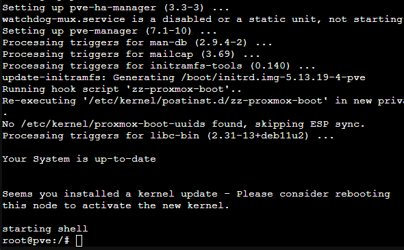 web console