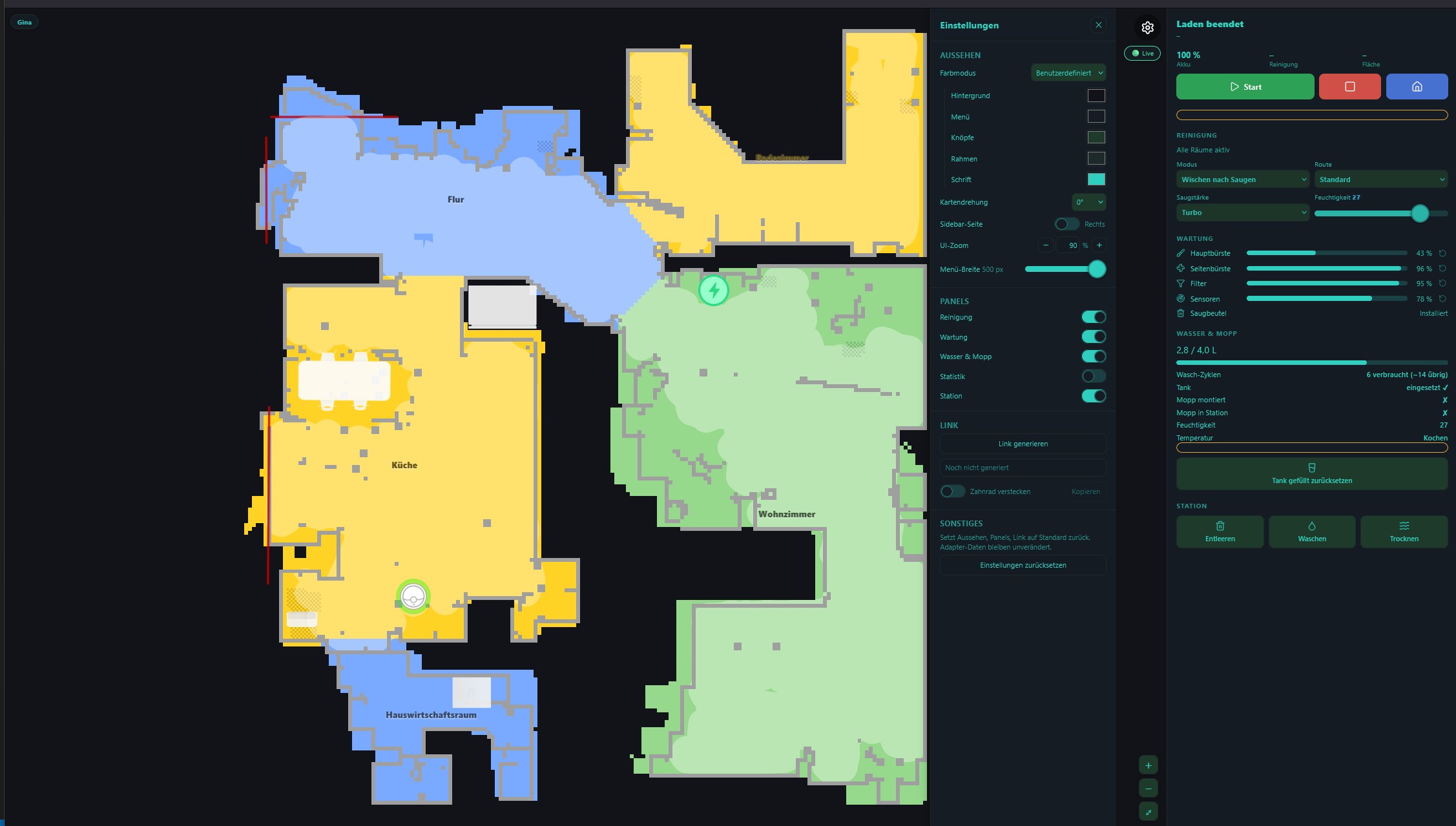 Live Map widget