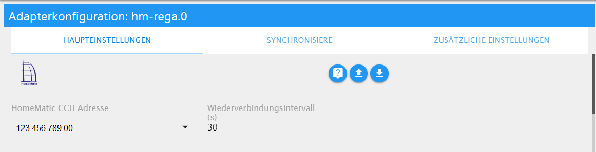 Main settings