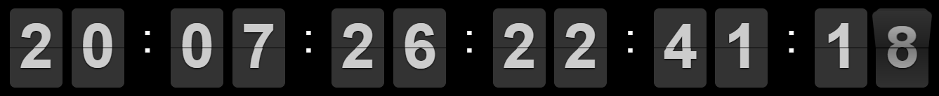 Widget Clock FlipClock