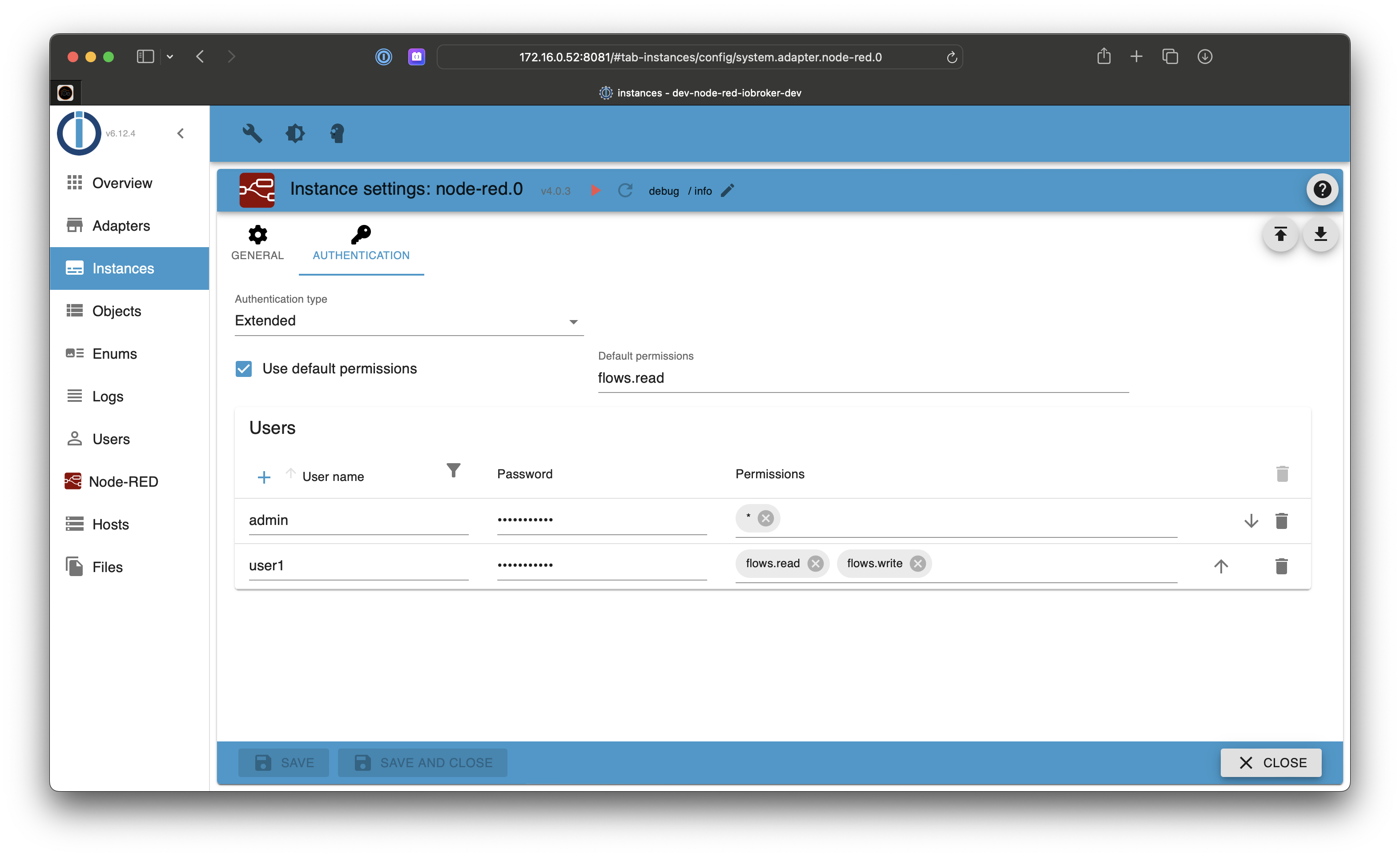 Extended Authentication