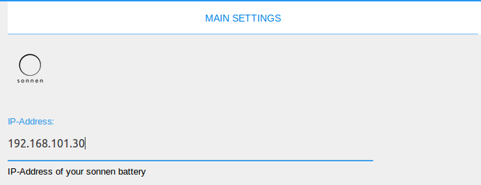 Main Settings